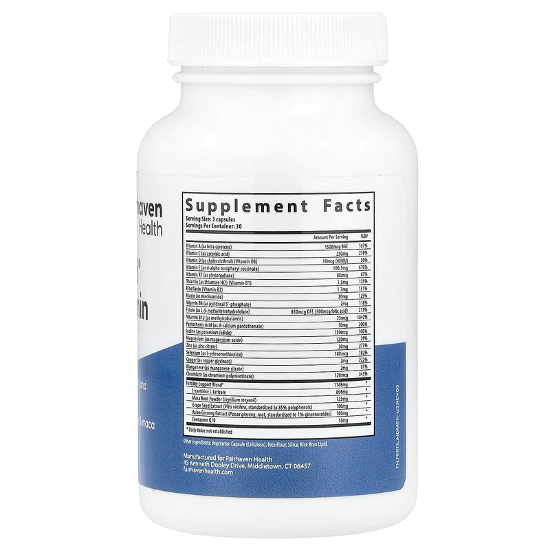 Fertilaid para hombres, 90 cápsulas - Fairhaven Health