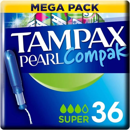 Tampax Pearl Compak Super Tampons med applikator 36x