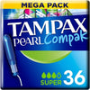 Tampax Pearl Compak Super Tamponit applikaattorilla 36x