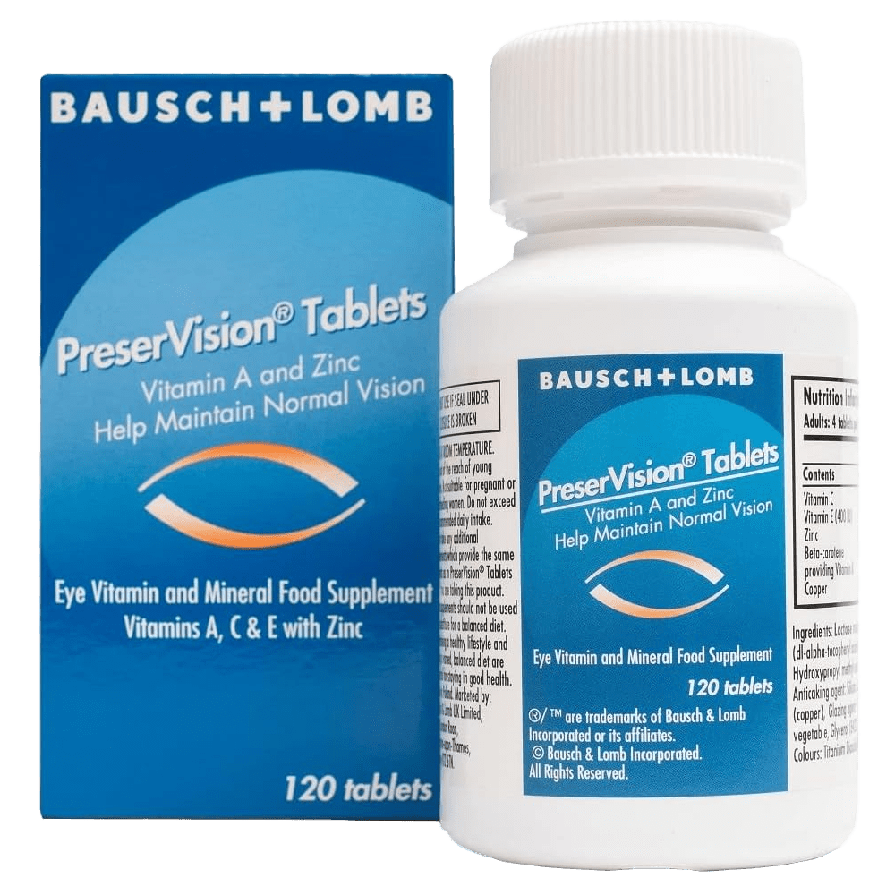 Preservision Multivitamin & Mineral Tablets Pack of 120 - welzo