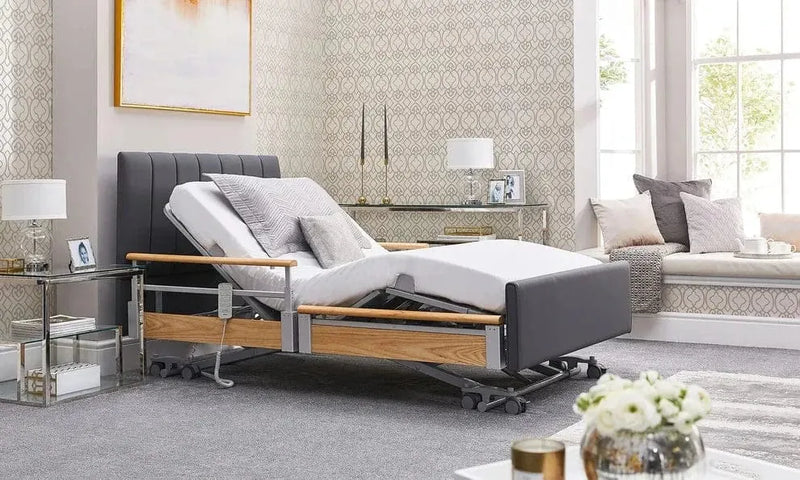 Cama de perfil de comodidad Solo - Cama eléctrica ultra baja con regresión automática para demencia y cuidado del hogar (hasta 33¾ piedra) (copia)