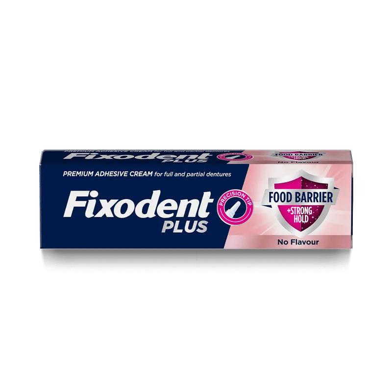 Fixodent Plus Food Seal Denture Adhesive Cream 40g - welzo