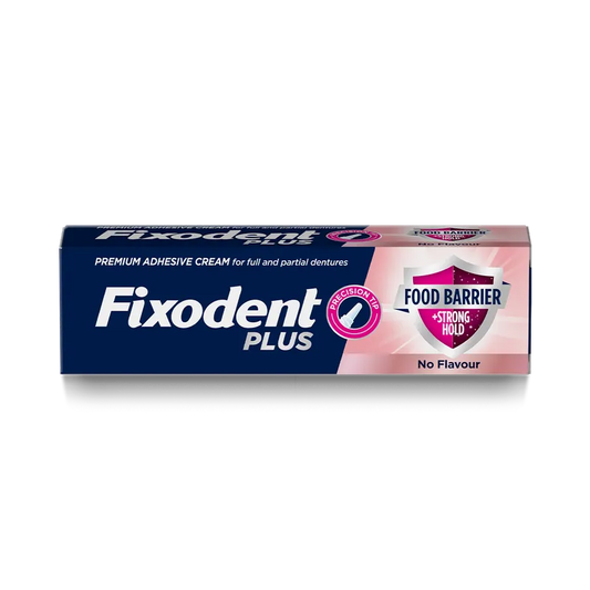 Fixodent Plus Food Seal Denture Adhesive Cream 40g - welzo