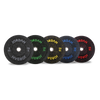 JORDAN 150kg Black Rubber Bumper Plate Set - 2x5kg, 2x10kg, 2x15kg, 2x20kg, 2x25kg - Welzo