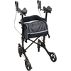 Aidapt Forearm Rollator Walker with Arm Troughs, 8" Wheels & Shopping Bag – Lightweight Folding Mobility Aid