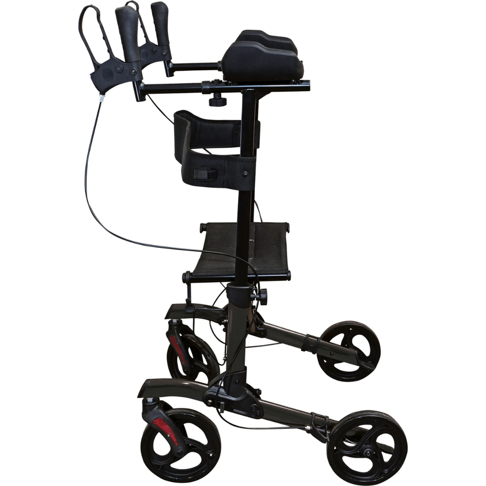 Aidapt Forearm Rollator Walker with Arm Troughs, 8" Wheels & Shopping Bag – Lightweight Folding Mobility Aid