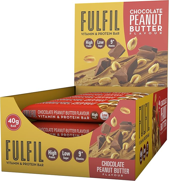 Fulfil Vitamin and Protein Chocolate Peanut Butter Bar 40g -  NON HFSS
