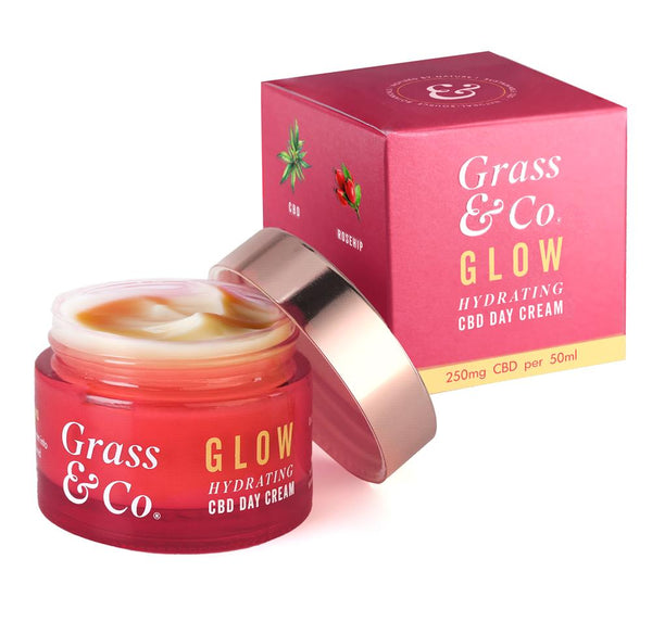 Grass & Co. GLOW Hydrating 250mg CBD Day Cream 50ml, Grass and Co