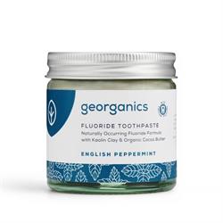 Natural Mineral Fluroide Toothpaste - Peppermint 60ml, Georganics