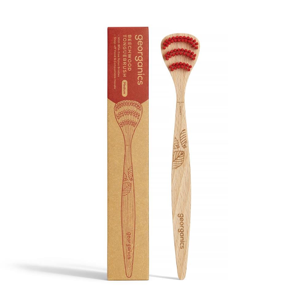 Beechwood Tongue Brush - 1 Unit, Georganics