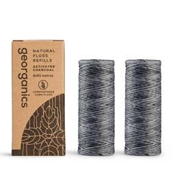 Dental Floss Refill - Charcoal 2x 50m, Georganics