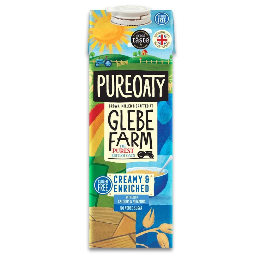 Glebe Farm PureOaty Creamy & Enriched Oat Drink 1 ltr, Glebe Farm