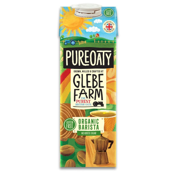 Glebe Farm PureOaty Organic Barista 1 ltr, Glebe Farm