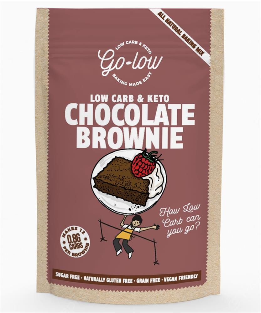 Go-low Keto & Low Carb Chocolate Brownie Baking Mix 218g, Go-Low Baking