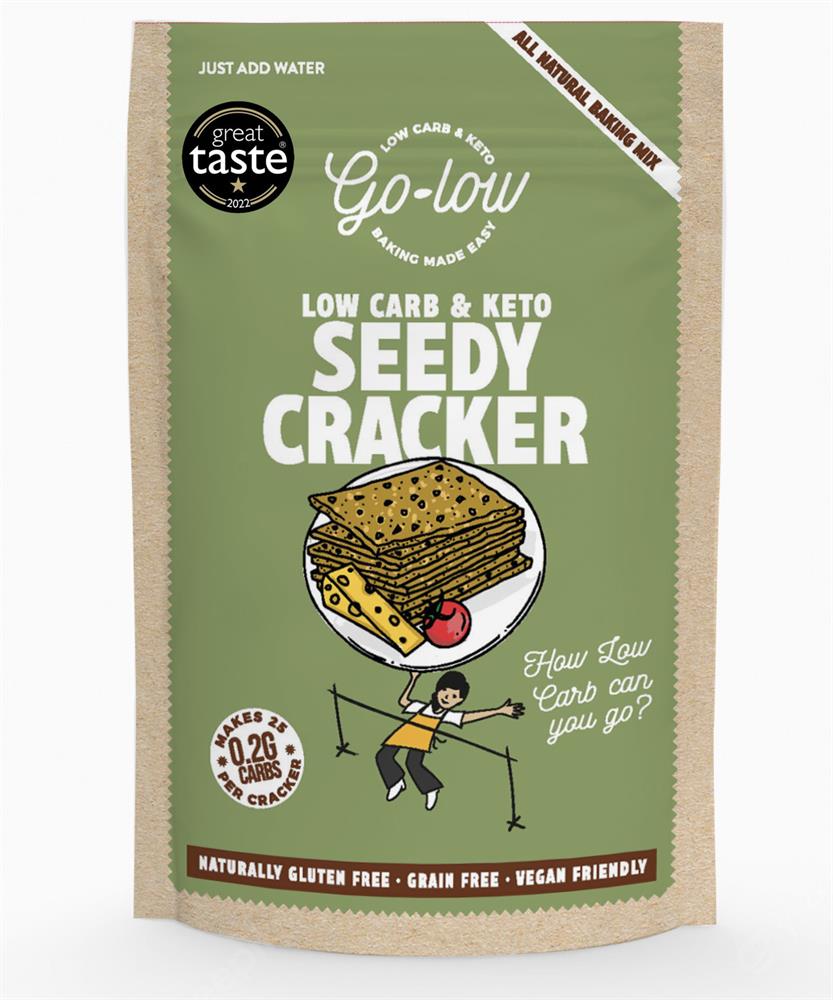 Go-low Keto & Low Carb Seedy Cracker Baking Mix 169g, Go-Low Baking