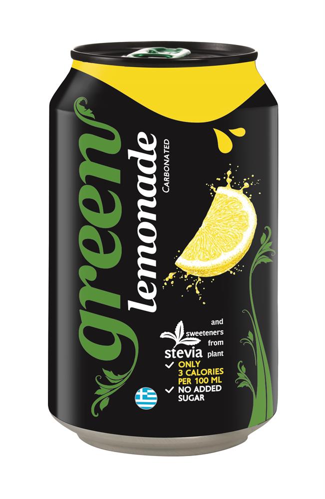 Green Lemonade Can 330ml, Green Cola