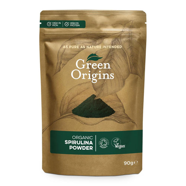 Organic Spirulina Powder 90g, Green Origins