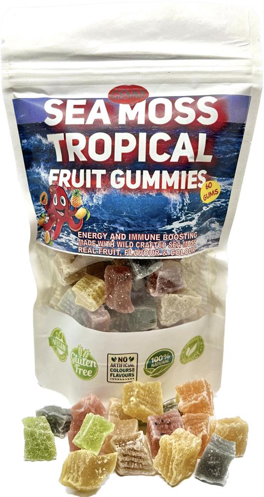 Sea Moss Gummies Tropical Fruit 150g, Genni