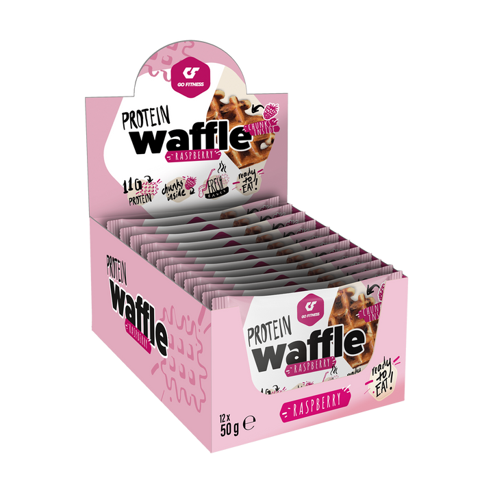 Go Fitness Protein Waffle 12x50g Raspberry