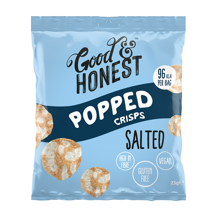 Good & Honest Popped Crisps 24x23g Sea Salt