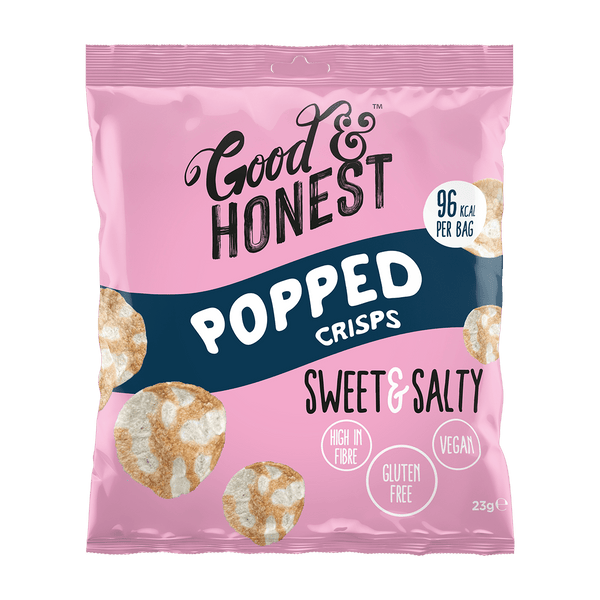 Good & Honest Popped Crisps 24x23g Sweet & Salty