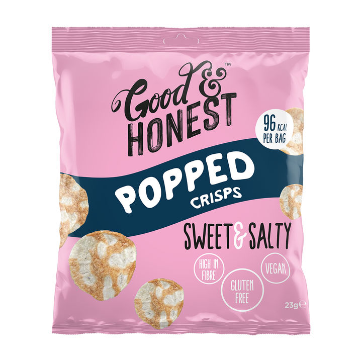 Good & Honest Popped Crisps 24x23g Sweet & Salty