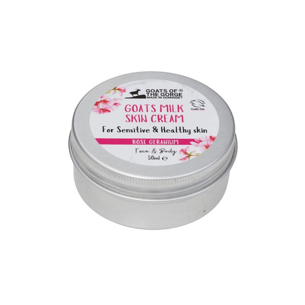 Goats milk skin cream- Geranium- 50ml, Goats of the Gorge