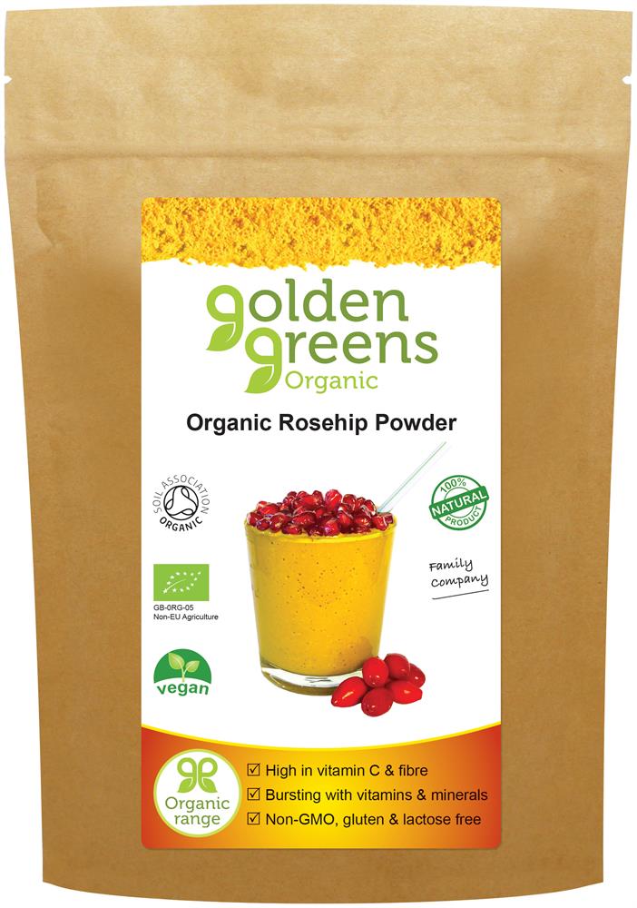 Organic Rosehip Powder 200g, Greens Organic