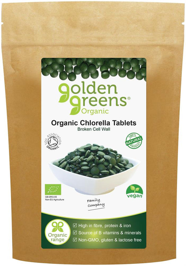 Organic Chlorella 450 Tablets, Greens Organic