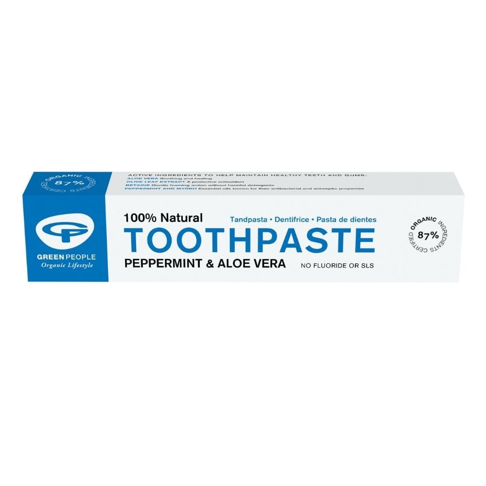 Peppermint & Aloe Vera Toothpaste 50ml, Green People