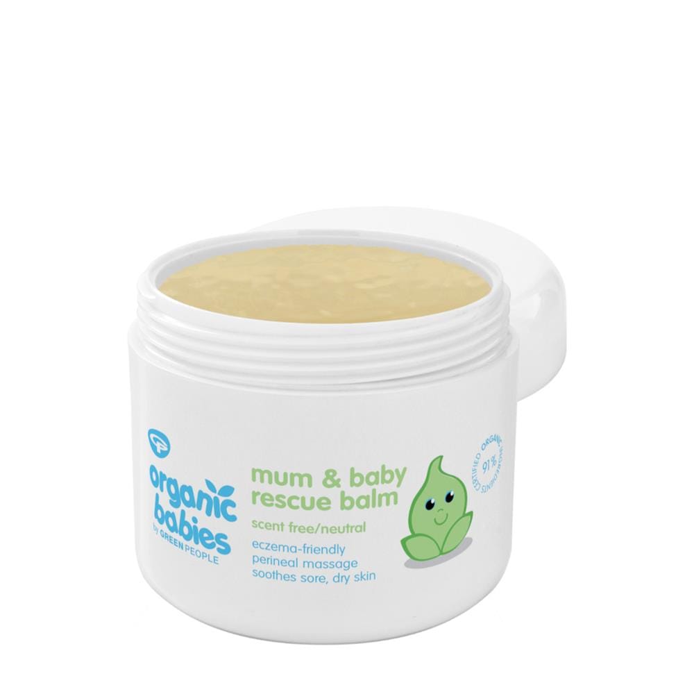 Organic Babies Mother & Baby Rescue Balm Scent Free 100ml, Green People