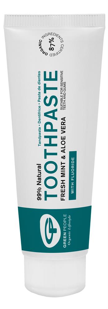 Fresh Mint & Aloe Vera Fluoride Toothpaste, Green People