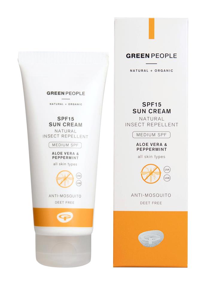 SPF15 Sun Cream with Insect Repellent 100ml, Green People