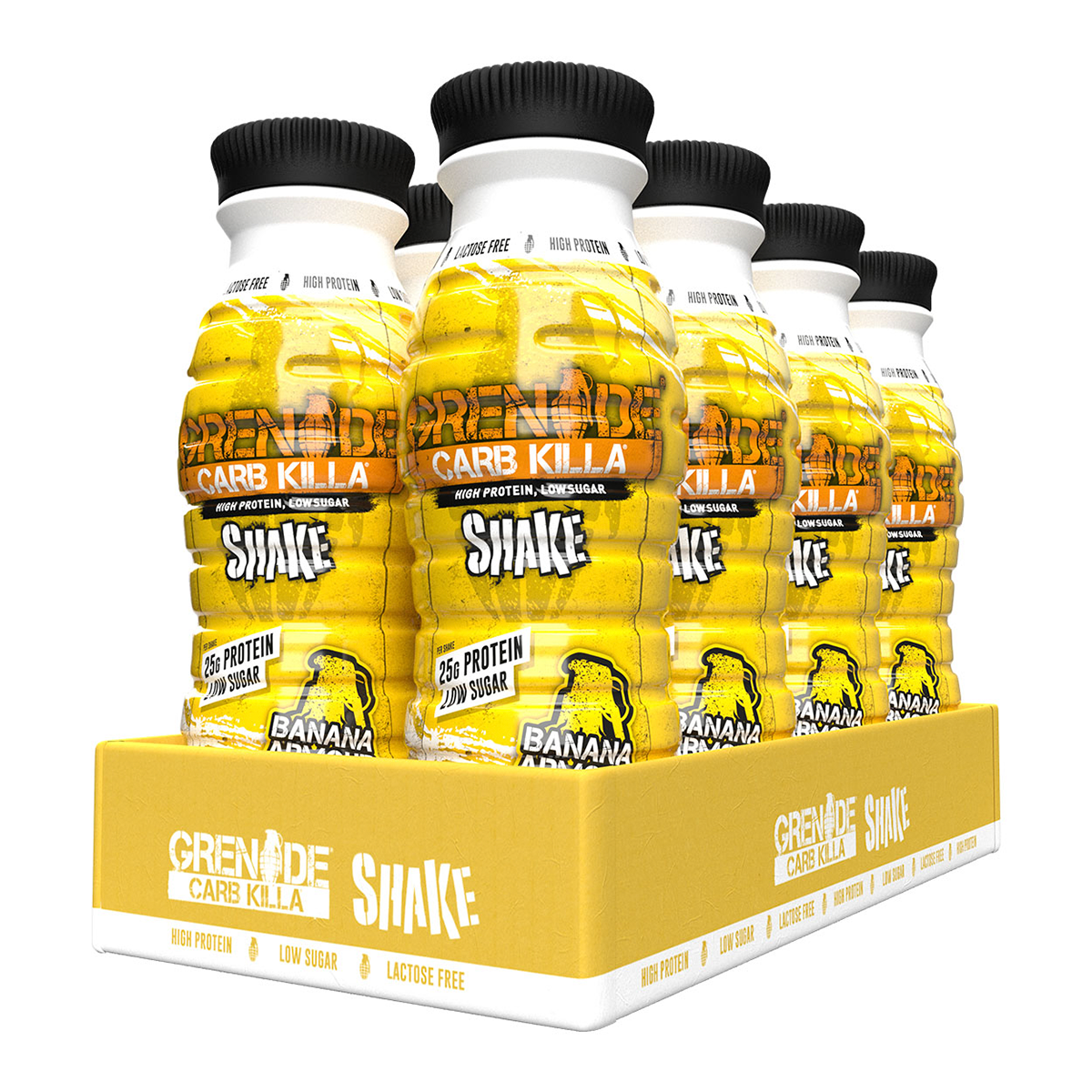 Grenade Protein Shake 8x330ml Banana Armour