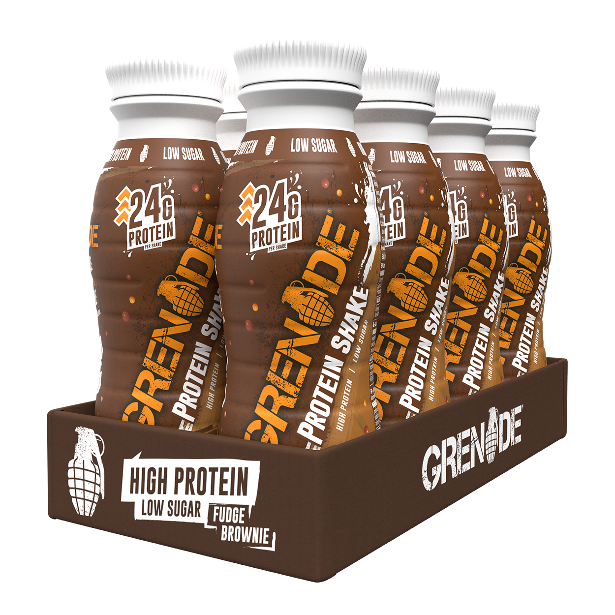 Grenade Protein Shake 8x330ml Fudge Brownie