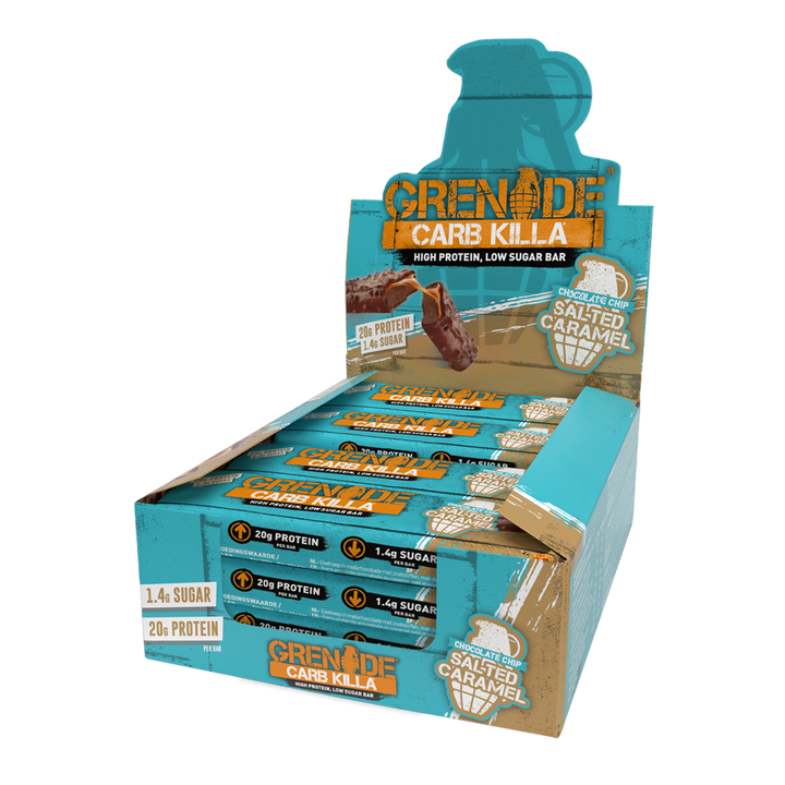 Grenade Protein Bar 12x60g Chocolate Chip Salted Caramel