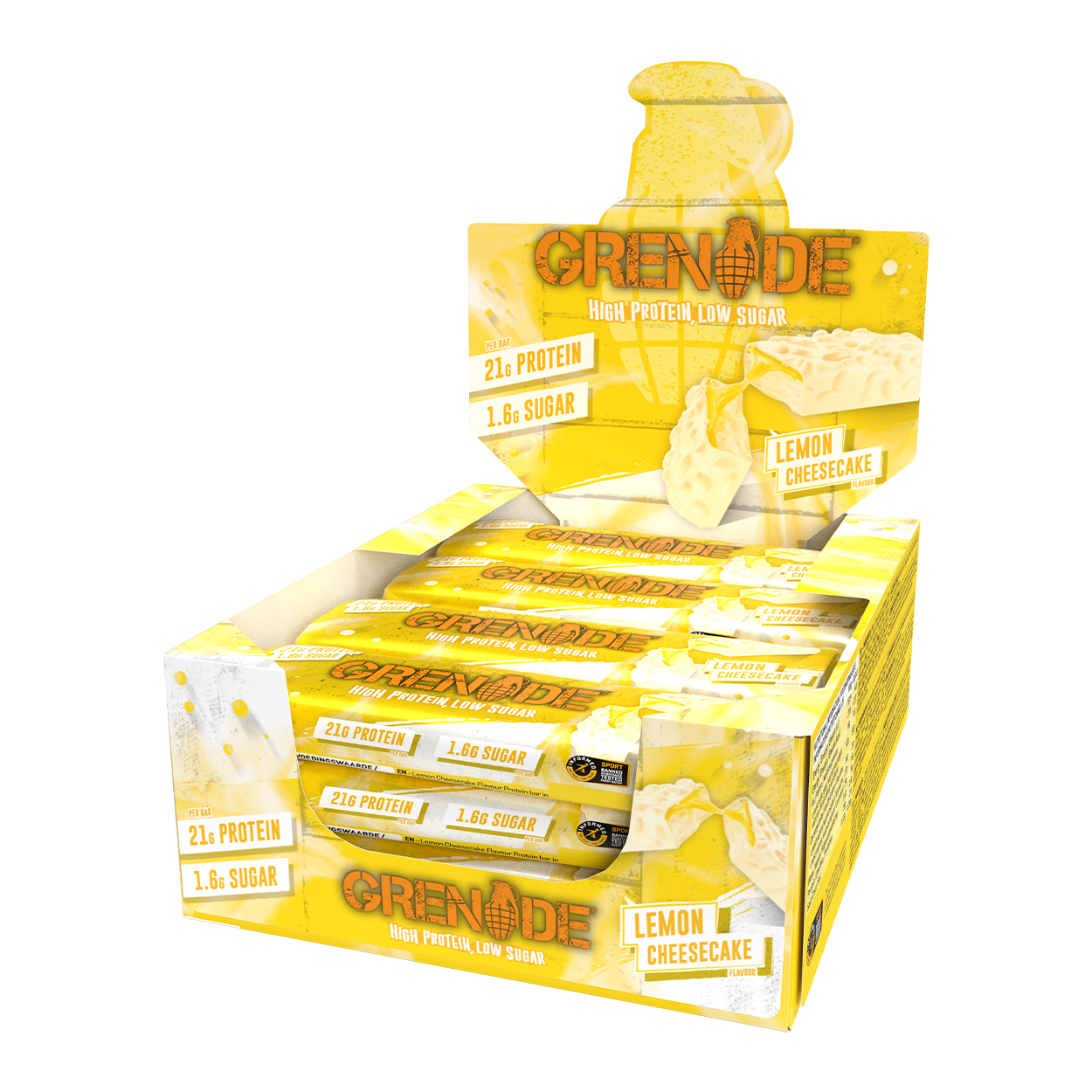 Grenade Protein Bar 12x60g Lemon Cheesecake