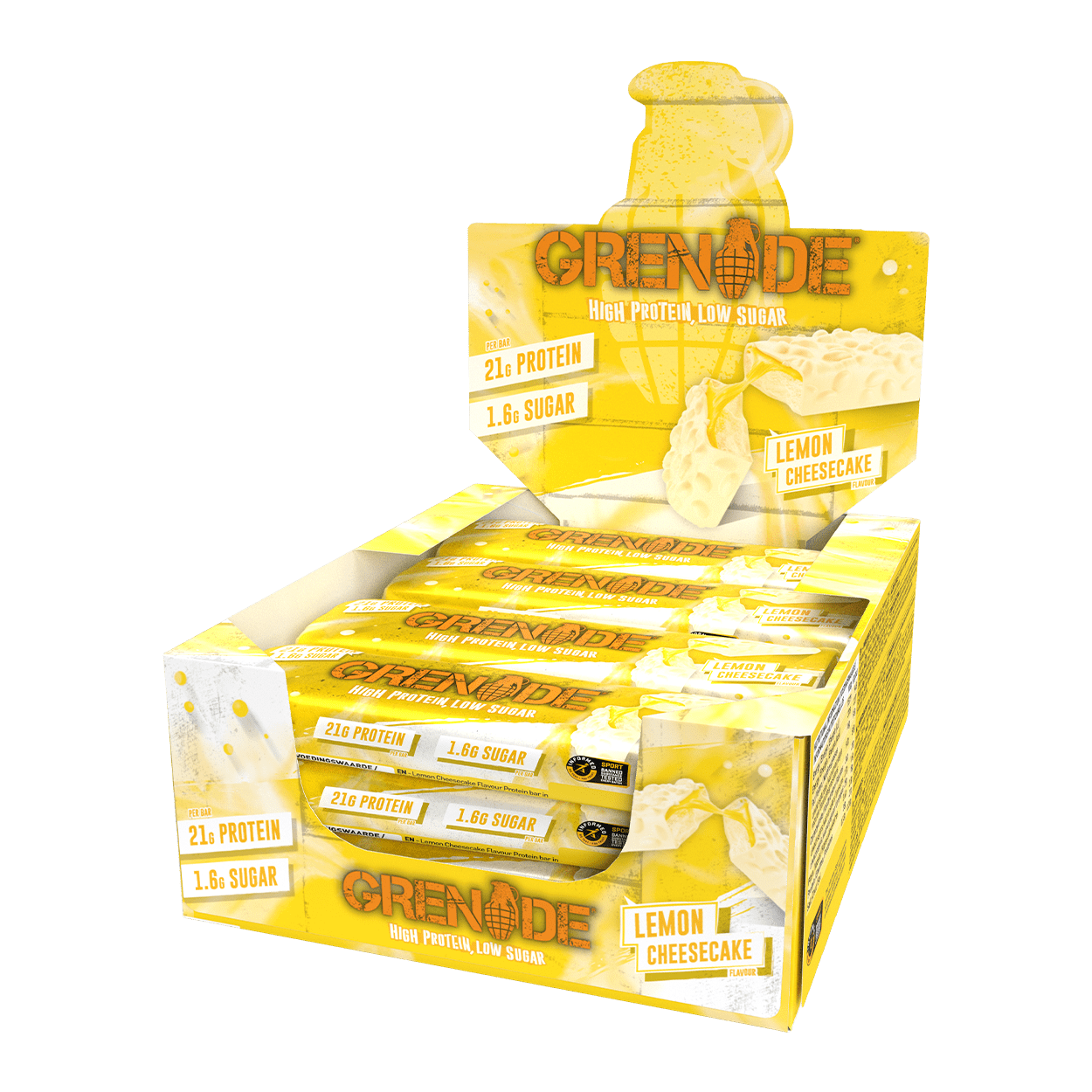 Grenade Protein Bar 12x60g Lemon Cheesecake