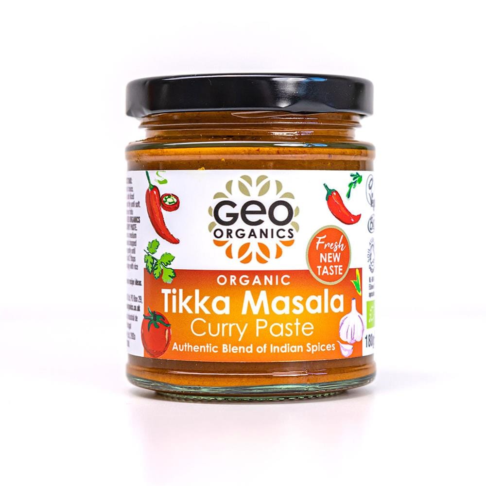 Pastes - Organic Tikka Masala Curry Paste 180g, Geo Organics