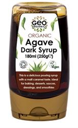 Geo Organics Organic Agave Dark Syrup 180ml, Georganics