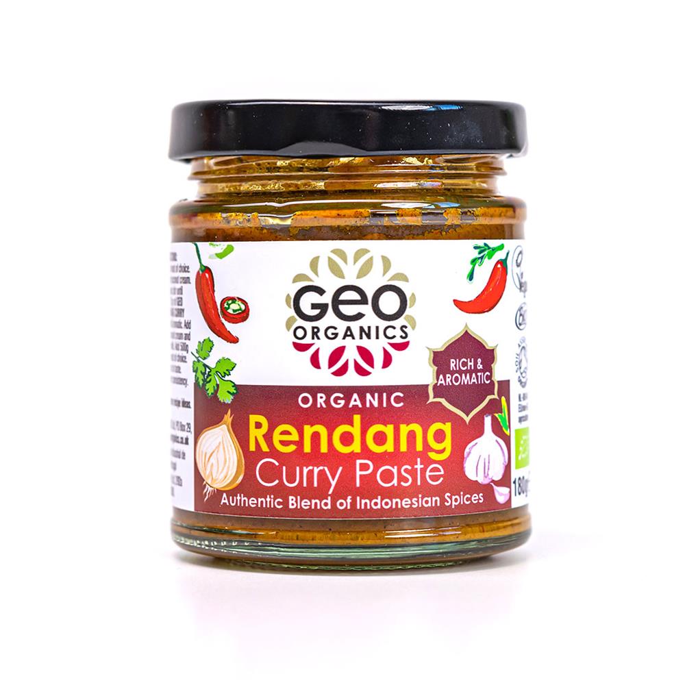 Pastes - Organic Indonesian Rendang Curry Paste 180g, Geo Organics