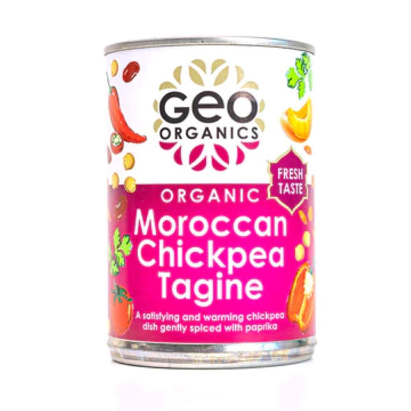 Cans - Organic Moroccan Chickpea Tagine 400g, Geo Organics