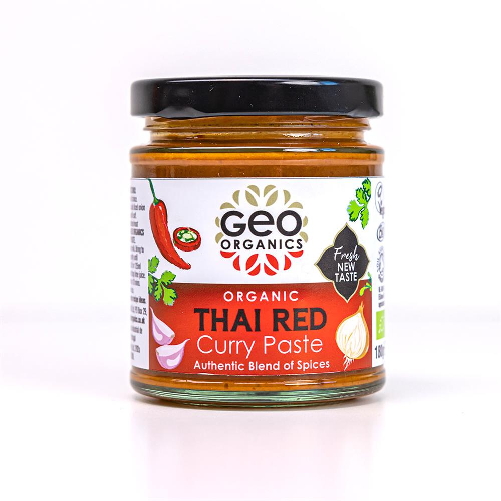 Pastes - Organic Thai Red Curry Paste 180g, Geo Organics