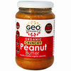 Peanut Butter - 100% Organic Peanut Butter Crunchy 350g, Geo Organics