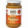 Peanut Butter - 100% Organic Peanut Butter Smooth 350g, Geo Organics