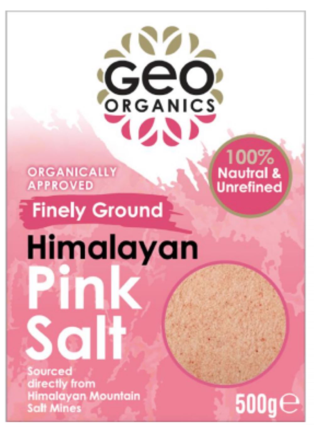 Geo Organics Himalayan Pink Salt - Fine 500g, Geo Organics