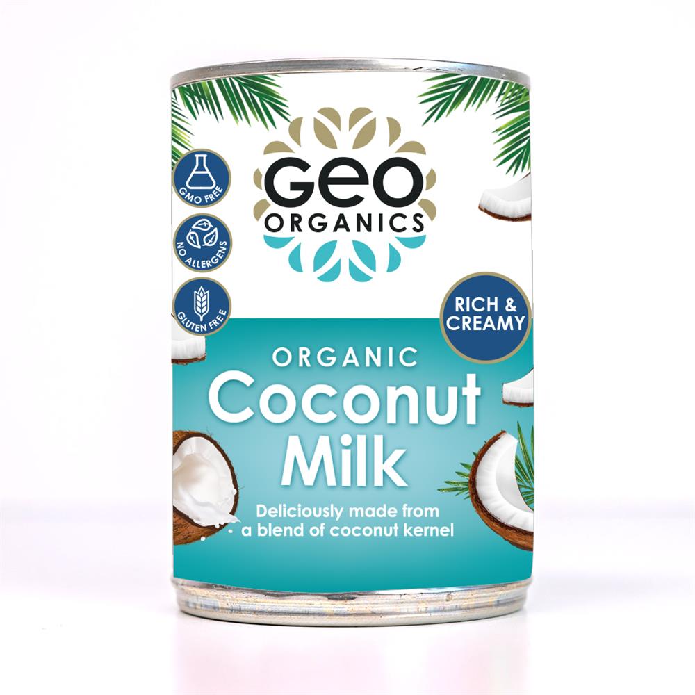 Organic Coconut Milk 400ml, Geo Organics