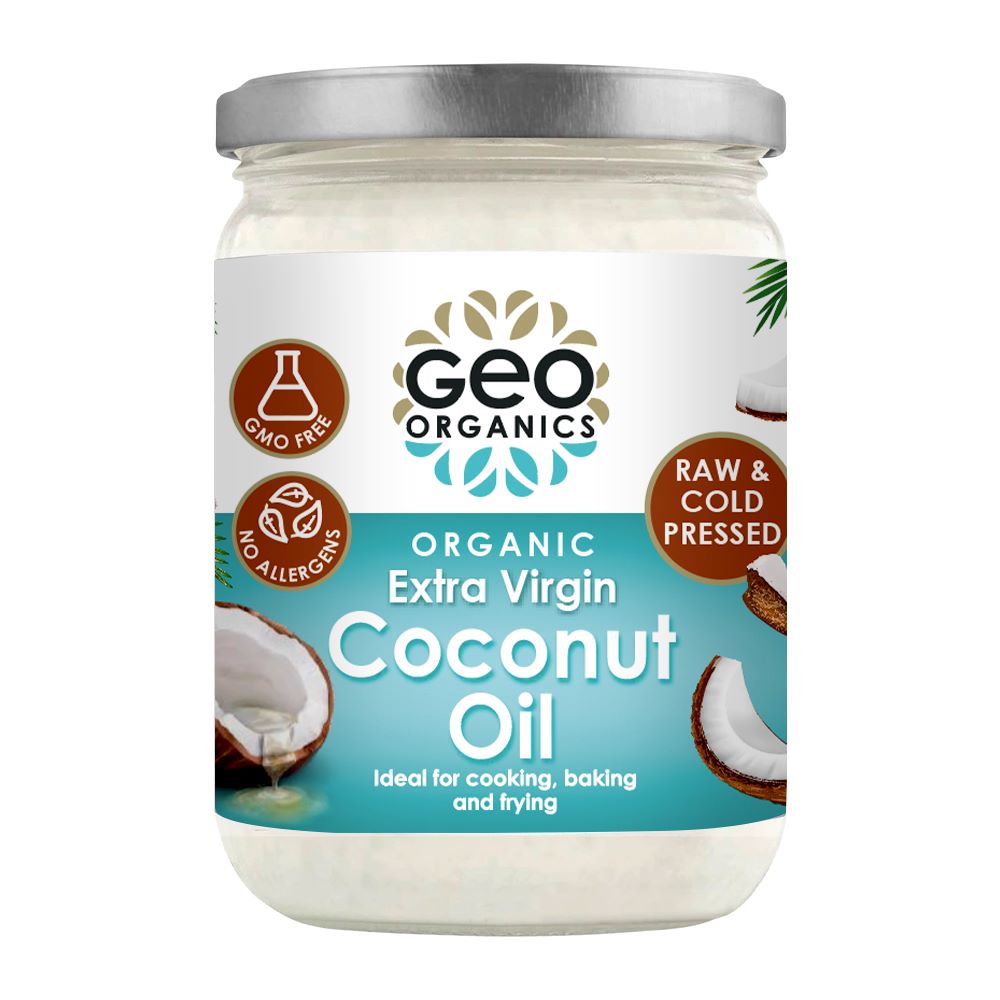 Organic Extra Virgin Coconut Oil 500ml, Geo Organics