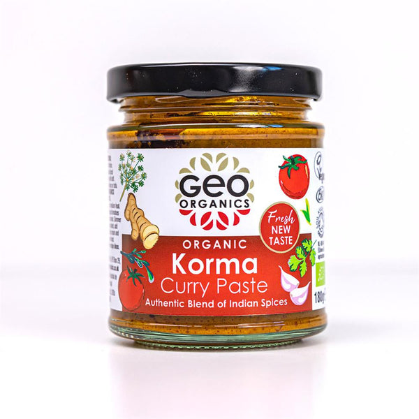 Pastes - Organic Korma Curry Paste 180g, Geo Organics