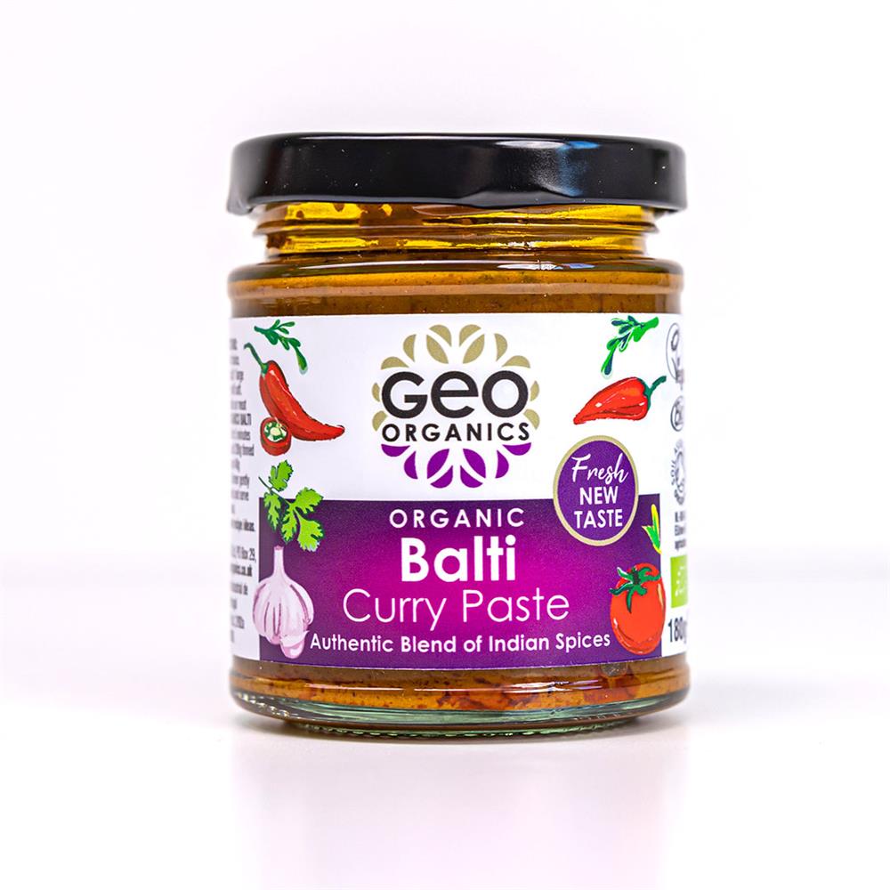 Pastes - Organic Balti Curry Paste 180g, Geo Organics